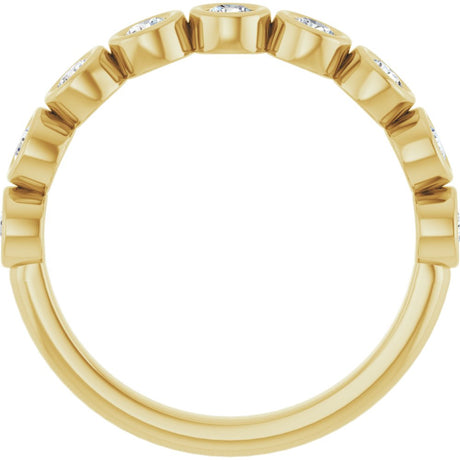 10K Yellow Gold 1/2 CTW Lab-Grown Diamond Anniversary Band