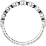 Platinum 1/2 CTW Natural Diamond Anniversary Band