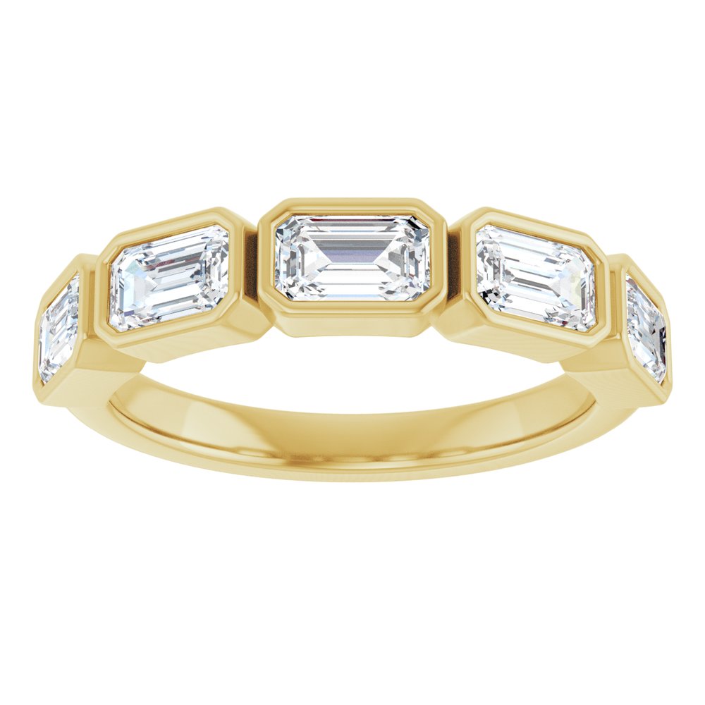 14K Yellow Gold 1 1/2 CTW Lab-Grown Diamond Anniversary Band