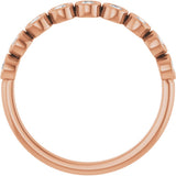 14K Rose Gold 1/4 CTW Natural Diamond Anniversary Band