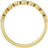 14K Yellow Gold 1/4 CTW Natural Diamond Anniversary Band