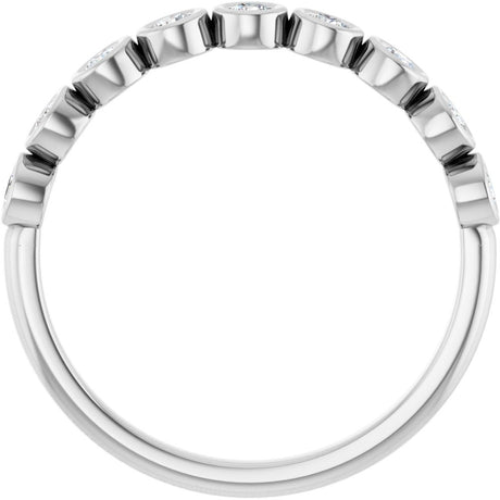 14K White Gold 1/4 CTW Lab-Grown Diamond  Anniversary Band