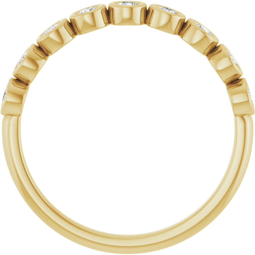14K Yellow Gold 1/4 CTW Lab-Grown Diamond  Anniversary Band