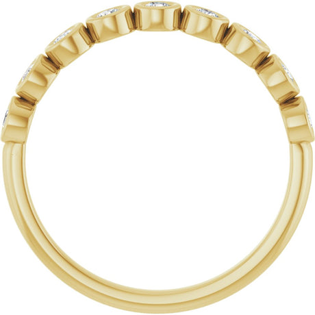 14K Yellow Gold 1/4 CTW Lab-Grown Diamond  Anniversary Band