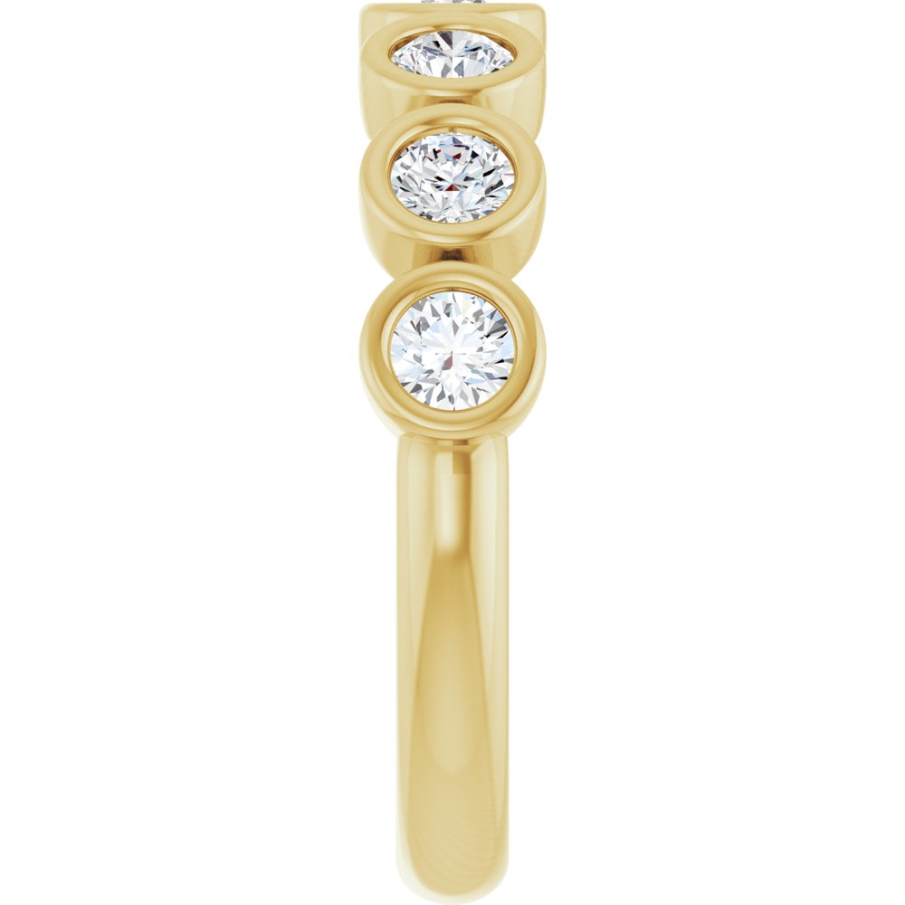 14K Yellow Gold 5/8 CTW Lab-Grown Diamond  Anniversary Band