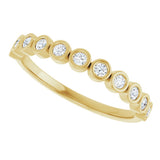 14K Yellow Gold 1/5 CTW Lab-Grown Diamond Anniversary Band