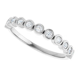 14K White Gold 1/5 CTW Lab-Grown Diamond Anniversary Band