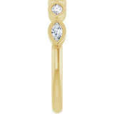 14K Yellow Gold 1/3 CTW Lab-Grown Diamond Anniversary Band