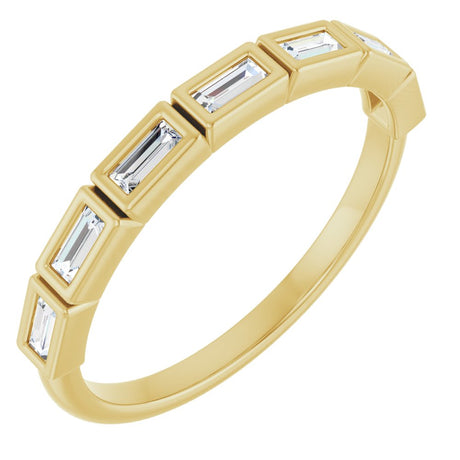 14K Yellow Gold 1/5 CTW Natural Diamond Anniversary Band