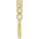 10K Yellow Gold 3/8 CTW Lab-Grown Diamond Anniversary Band