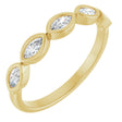 14K Yellow Gold 1/3 CTW Lab-Grown Diamond Anniversary Band