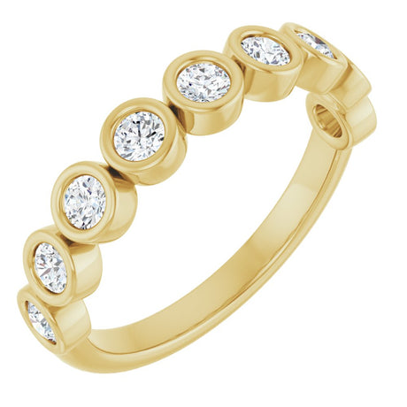 14K Yellow 1/2 CTW Lab-Grown Diamond  Anniversary Band