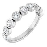 14K White Gold 1/2 CTW Natural Diamond Anniversary Band