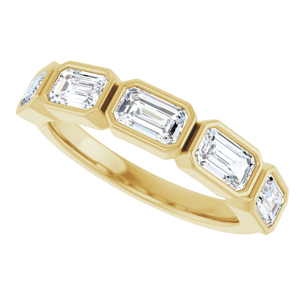 14K Yellow Gold 1 1/2 CTW Lab-Grown Diamond Anniversary Band