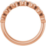 14K Rose Gold 5/8 CTW Natural Diamond Anniversary Band