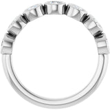 14K White Gold 5/8 CTW Natural Diamond Anniversary Band