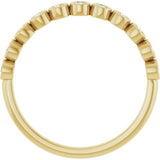 14K Yellow Gold 1/5 CTW Lab-Grown Diamond Anniversary Band