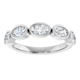 14K White Gold 1 1/4 CTW Natural Diamond Anniversary Band