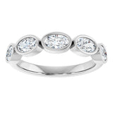 14K White Gold 1 1/4 CTW Natural Diamond Anniversary Band