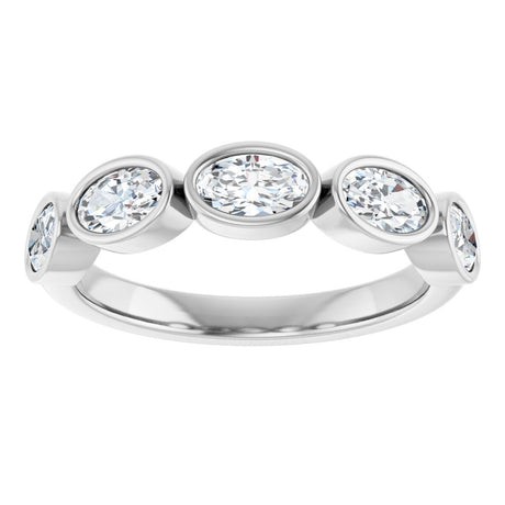 14K White Gold 1 1/4 CTW Natural Diamond Anniversary Band