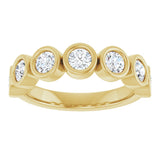 14K Yellow Gold 1 CTW Lab-Grown Diamond Anniversary Band