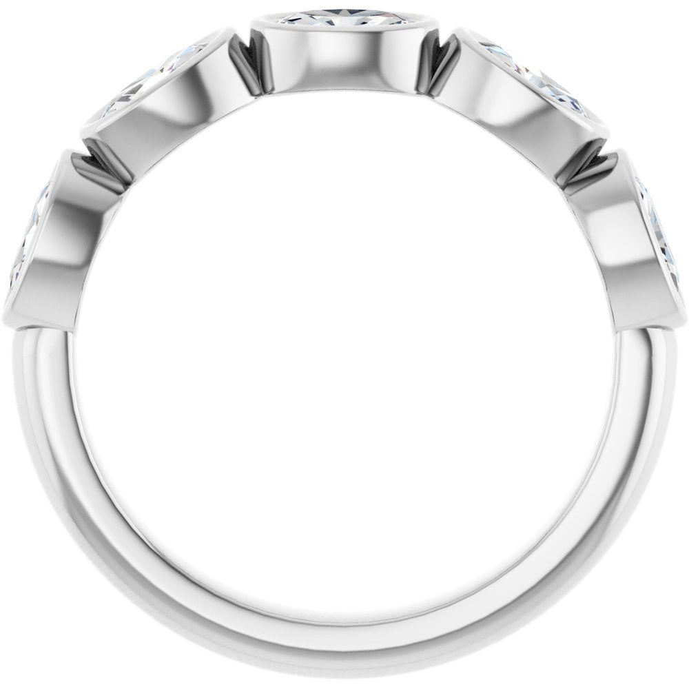 14K White Gold 1 1/4 CTW Natural Diamond Anniversary Band