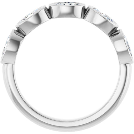14K White Gold 1 1/4 CTW Natural Diamond Anniversary Band