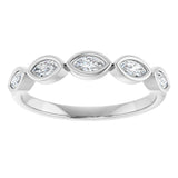 14K White Gold 1/3 CTW Lab-Grown Diamond Anniversary Band