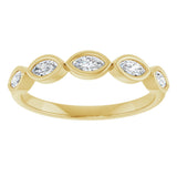 14K Yellow Gold 1/3 CTW Lab-Grown Diamond Anniversary Band
