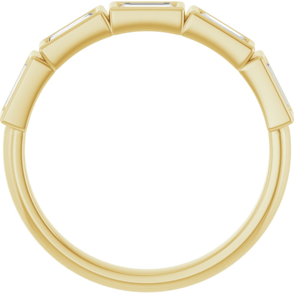 14K Yellow Gold 1/2 CTW Lab-Grown Diamond Anniversary Band