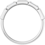 14K White Gold 1/2 CTW Natural Diamond Anniversary Band
