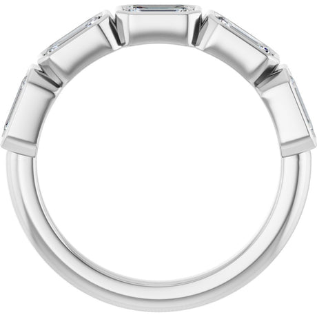 10K White Gold 1 5/8 CTW Lab-Grown Diamond Anniversary Band