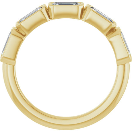 14K Yellow Gold 1 1/2 CTW Lab-Grown Diamond Anniversary Band