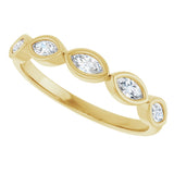 14K Yellow Gold 1/3 CTW Lab-Grown Diamond Anniversary Band