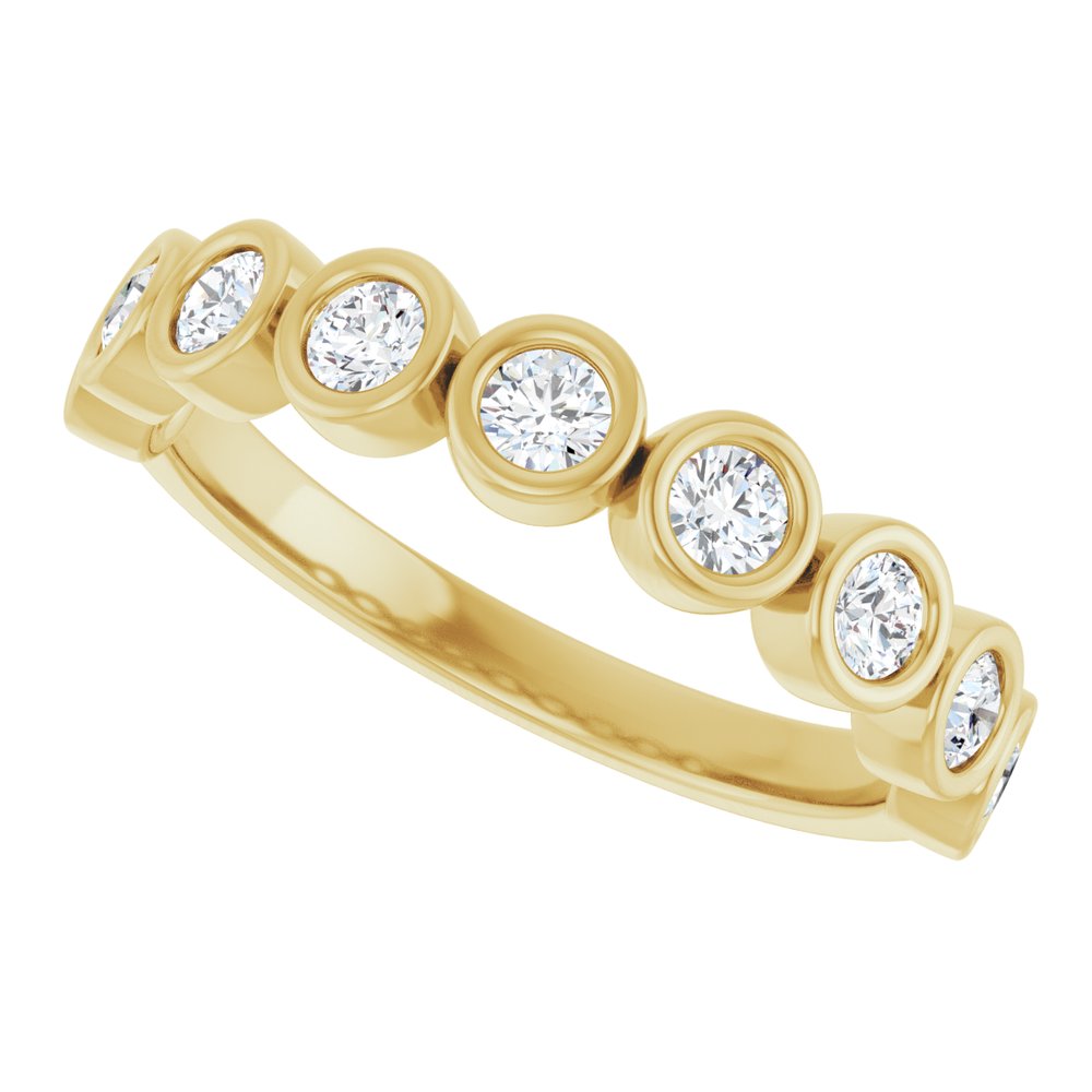 14K Yellow 1/2 CTW Lab-Grown Diamond  Anniversary Band