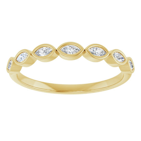 14K Yellow Gold 1/5 CTW Lab-Grown Diamond Anniversary Band