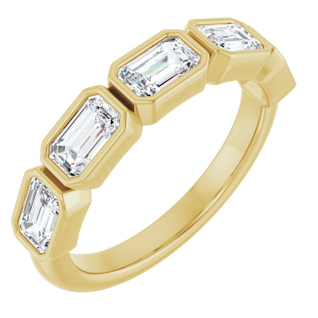 14K Yellow Gold 1 1/2 CTW Lab-Grown Diamond Anniversary Band