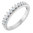 14K White 3/8 CTW Natural Diamond Anniversary Band