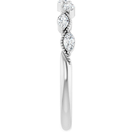 Platinum 1/3 CTW Natural Diamond Anniversary Band