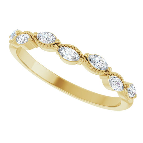 14K Yellow 1/3 CTW Natural Diamond Anniversary Band