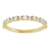 14K Yellow Gold 3/8 CTW Lab-Grown Diamond Anniversary Band