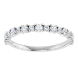 14K White Gold 3/8 CTW Lab-Grown Diamond Anniversary Band