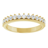 14K Yellow 1/2 CTW Lab-Grown Diamond Anniversary Band