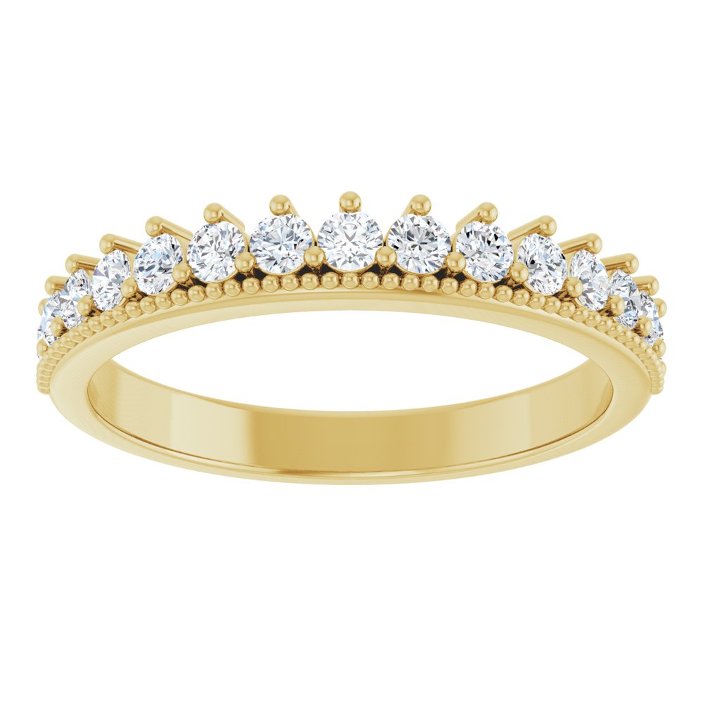 14K Yellow 1/2 CTW Lab-Grown Diamond Anniversary Band