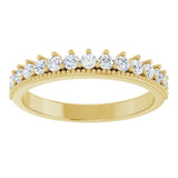 14K Yellow 1/2 CTW Lab-Grown Diamond Anniversary Band