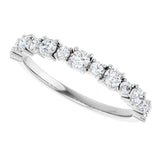 14K White 1/2 CTW Lab-Grown Diamond Anniversary Band