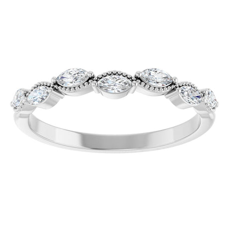 14K White 1/3 CTW Natural Diamond Anniversary Band