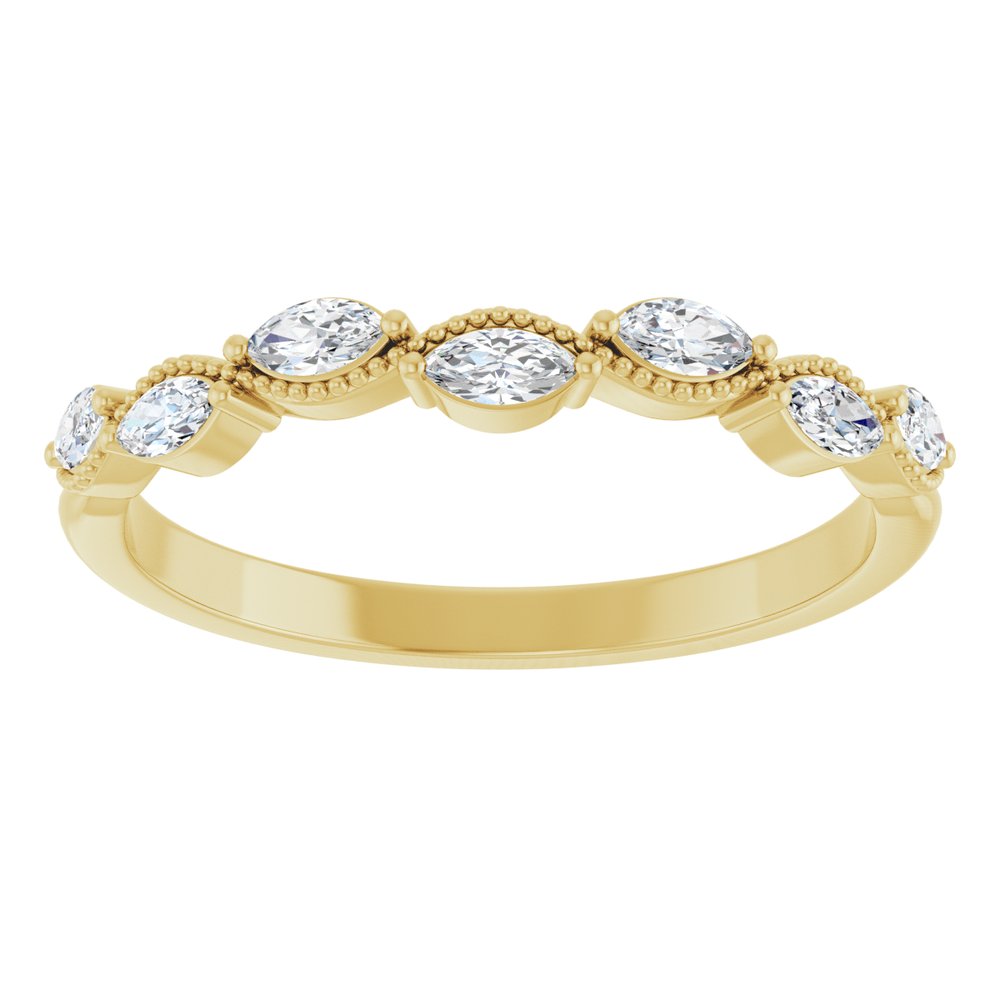 14K Yellow 1/3 CTW Natural Diamond Anniversary Band