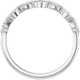 14K White 1/3 CTW Natural Diamond Anniversary Band