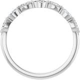 Platinum 1/3 CTW Natural Diamond Anniversary Band
